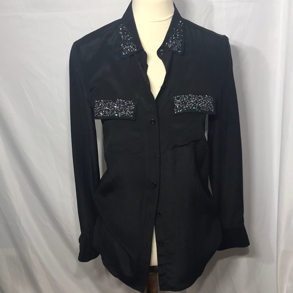 Victoria Secret embezzlement silk blouse